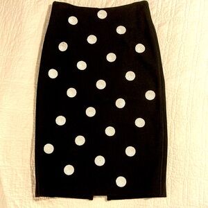 WHBM polka dot sequin skirt size 2